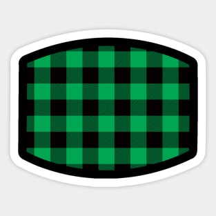 Green Tartan - Classic Colorful Graphic Stripes Sticker